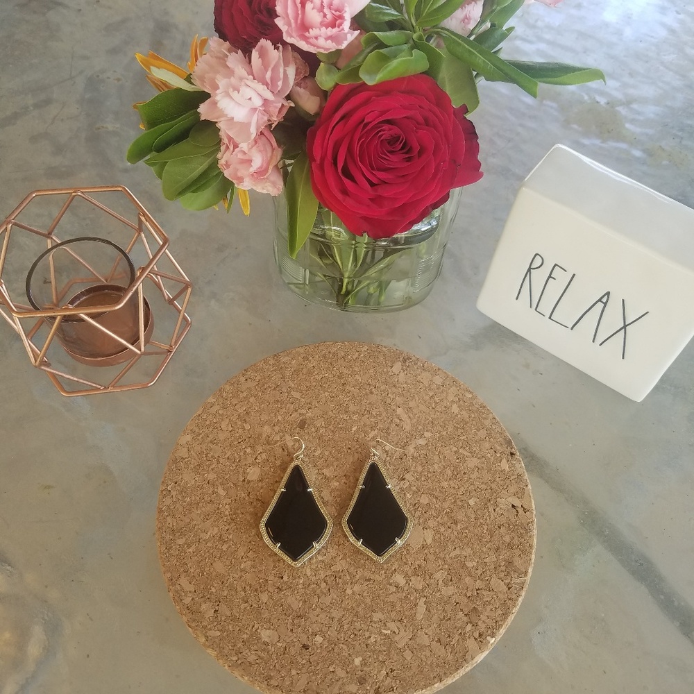 Kendra Scott Black Alexandra Earrings